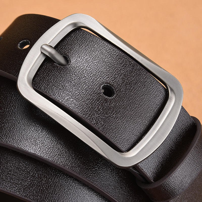 New Luxury Men's Belt Classic Vintage Pin Buckle Designer Belts Genuine PU Leather Business Style Accessory