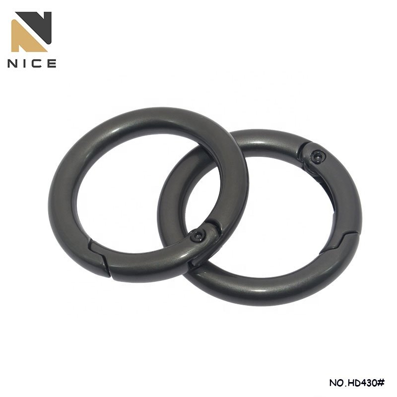 custom metal spring o ring buckle best zinc alloy handbag hardware accessories