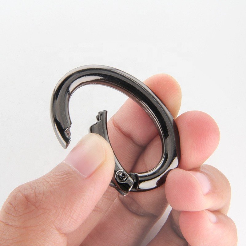 custom metal spring o ring buckle best zinc alloy handbag hardware accessories