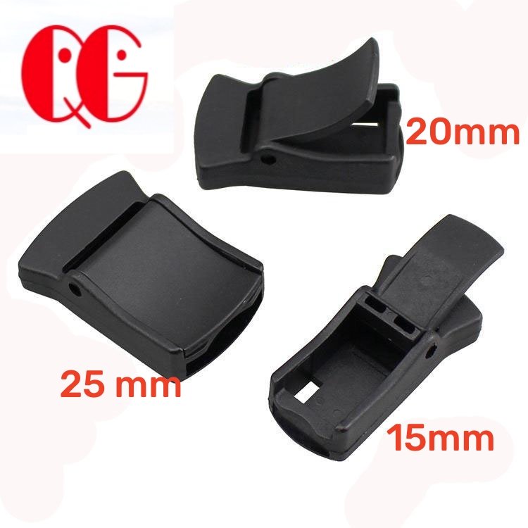 1 Inch 2" Cam Lock Lever Plastic Cam Buckles Heavy Duty Plastic Black Toggle Clip for Compatible Backpack Straps Webbing