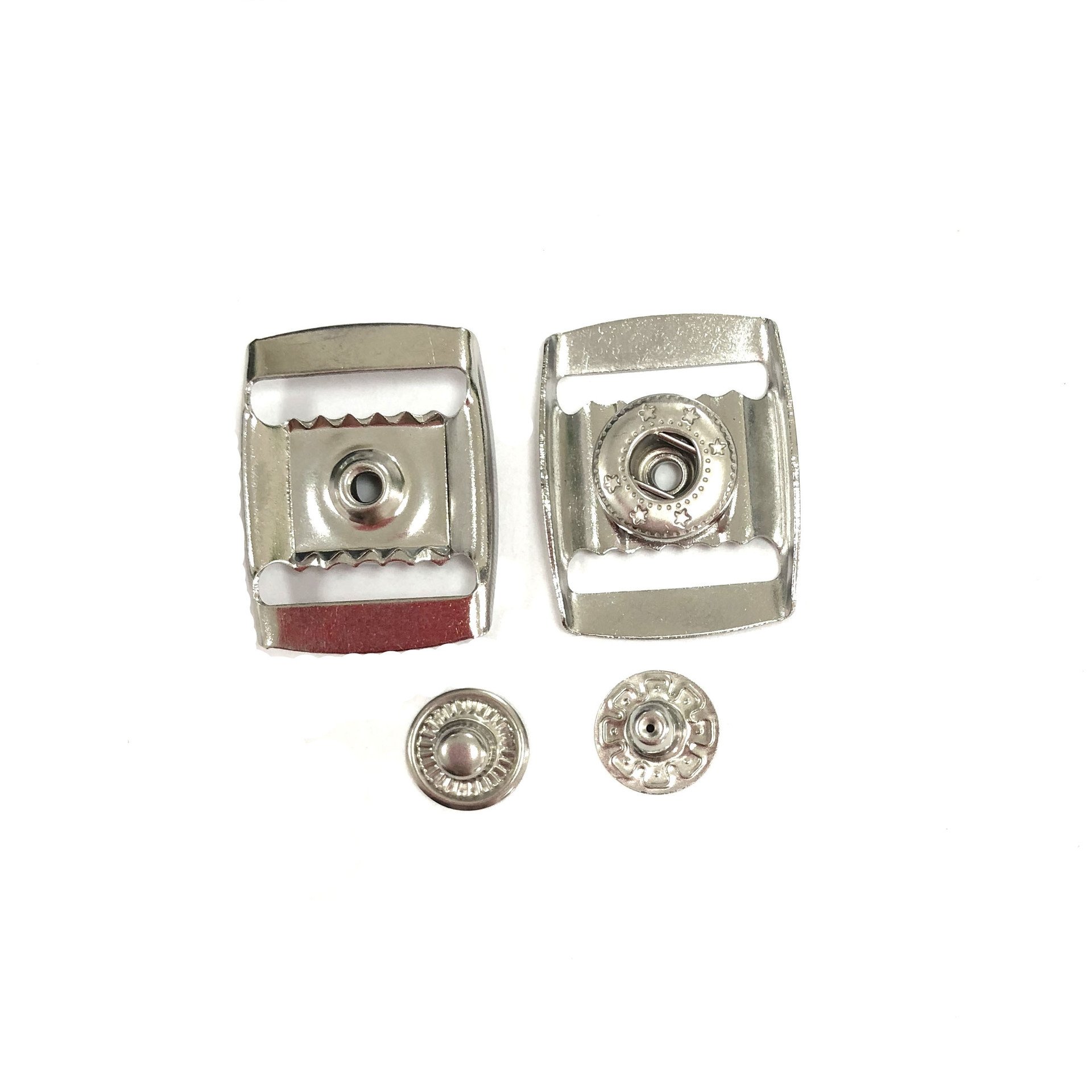 Adjustable Slider Stainless Steel Custom Cap Metal Baseball Buckle Cap Accessories Buckles