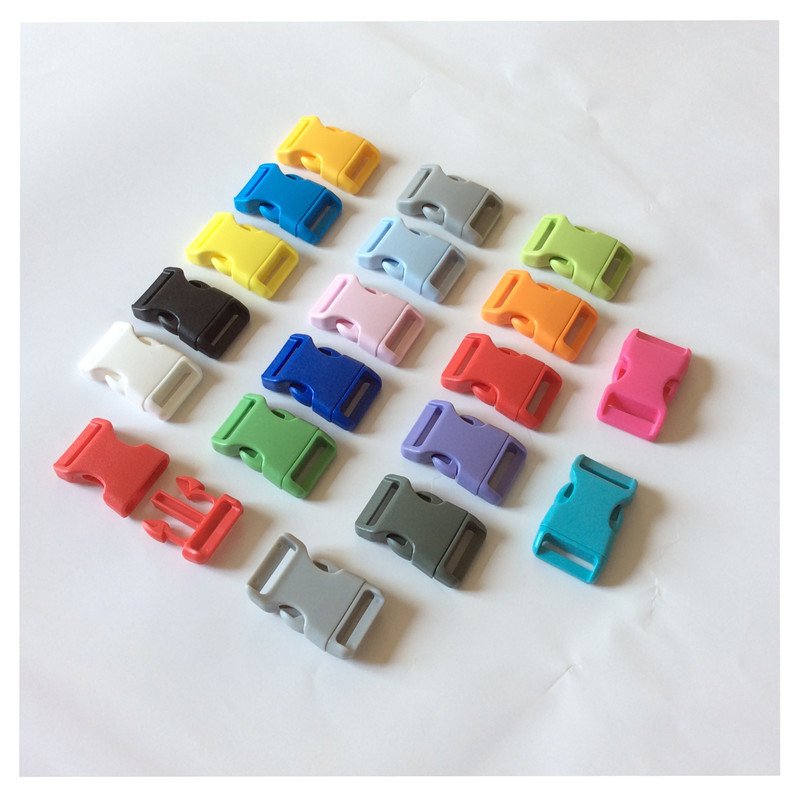 customized 38mm fashion colorful strap bag side 10mm 15mm 20mm 25mm backpacks quick release plastic buckle