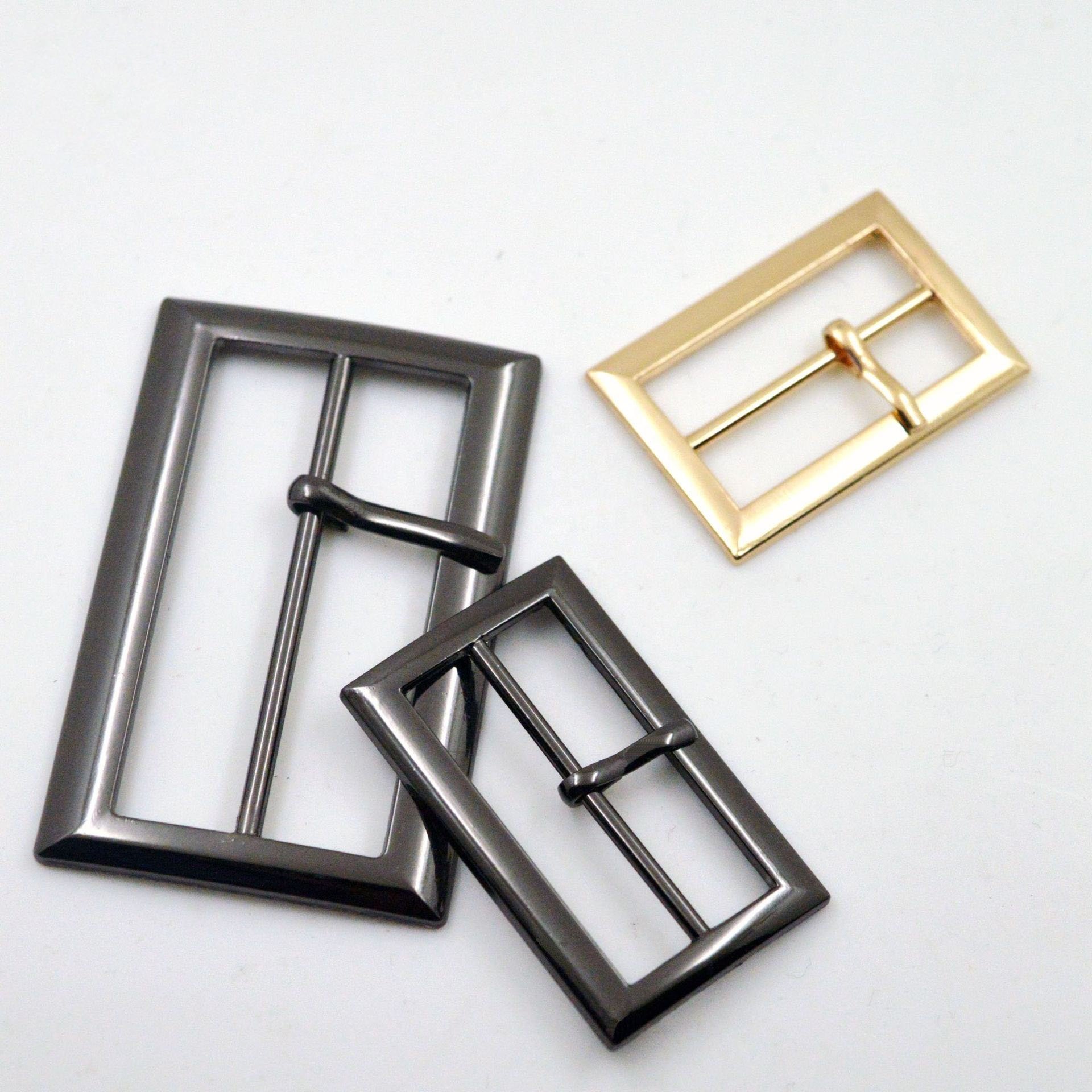 Square Metal Zinc Alloy Adjustable Strap Buckle pin belt buckles ladies belt buckles