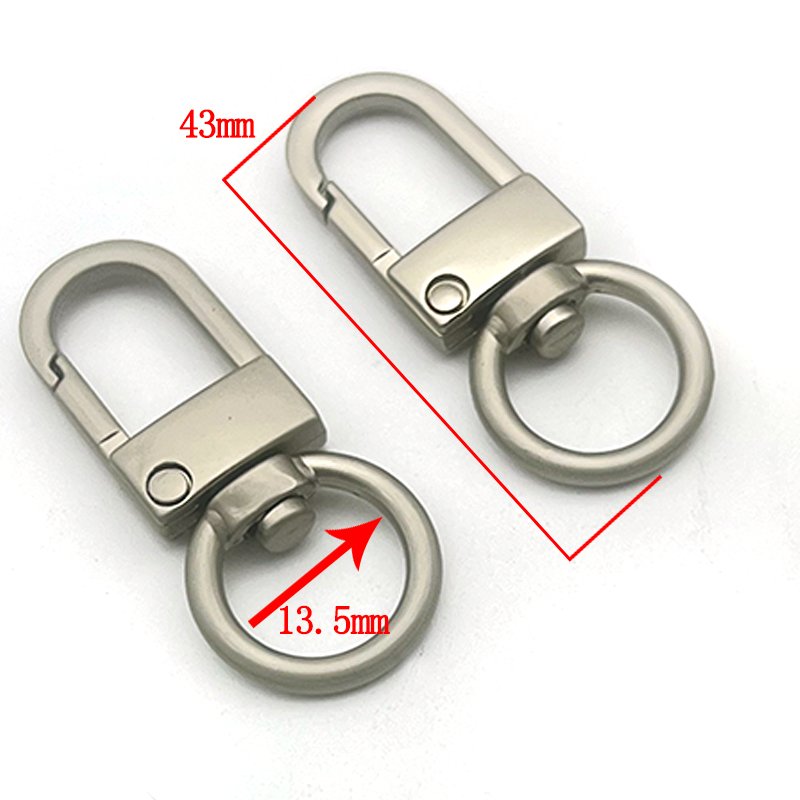 Wholesale custom metal lobster clasp multiple sizes rotary trigger hook key chain