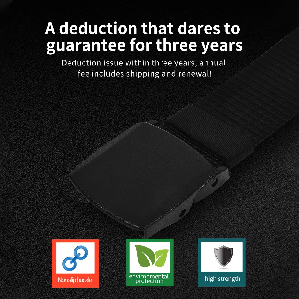 2024 In Stock High Quality Outdoor Hunting Multifunctional Black Nylon Men's Belt With Automatic Buckle