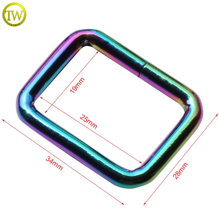 Professional made 20mm metal tri-glide pin buckle alloy metal bag buckle strap adjustable buckle