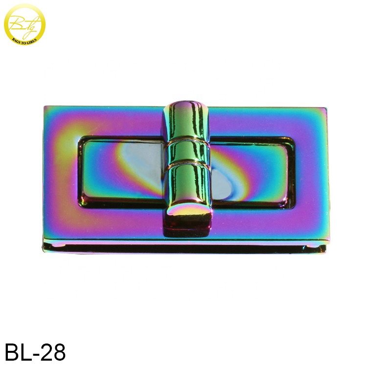 High quality handbag lock blanks wholesale decoration hardware turn lock clasp buckle for leather craft
