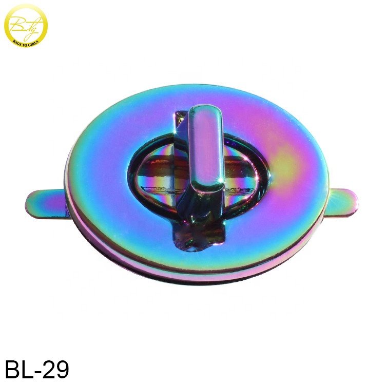 High quality handbag lock blanks wholesale decoration hardware turn lock clasp buckle for leather craft