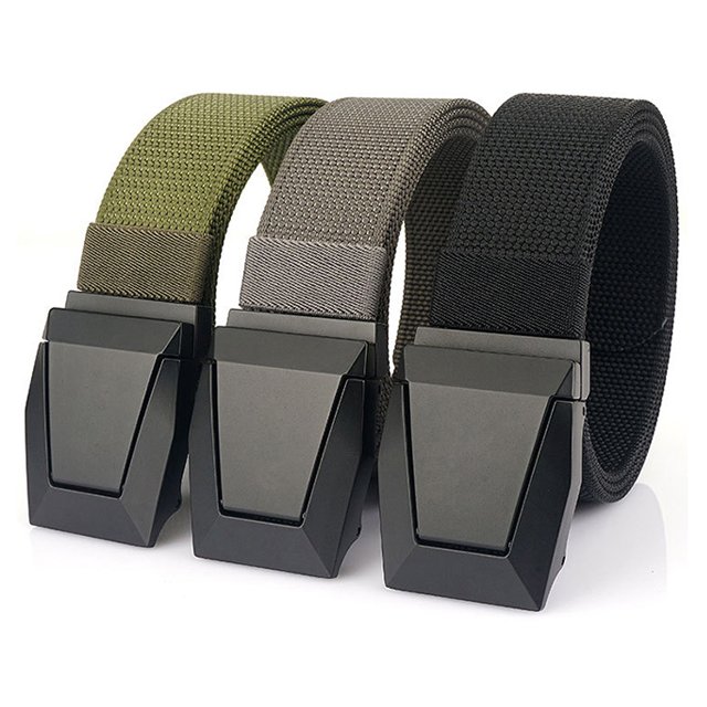 Tactical Belt for Men Stretch Nylon Web Gift Belt 1.5 inch Hiking Rigger Work belts with quick Release buckle