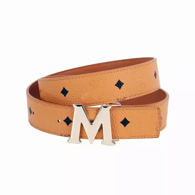 Men's leather fashion belt real cowhide automatic buckle B belt business leisure Checkered Belt