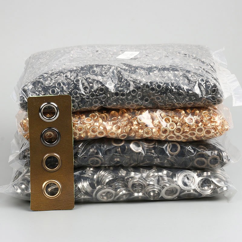 3-40mm Round Brass Eyelets Button Metal Shoe Eye Buckle Advertising File Bag Display Rack Hollow Leather Rivets Nail button