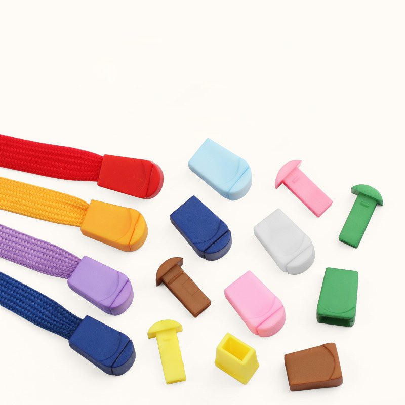 Wholesale Factory Price Flat Colorful Plastic Buckle Clip Cord Ends Aglets Tips