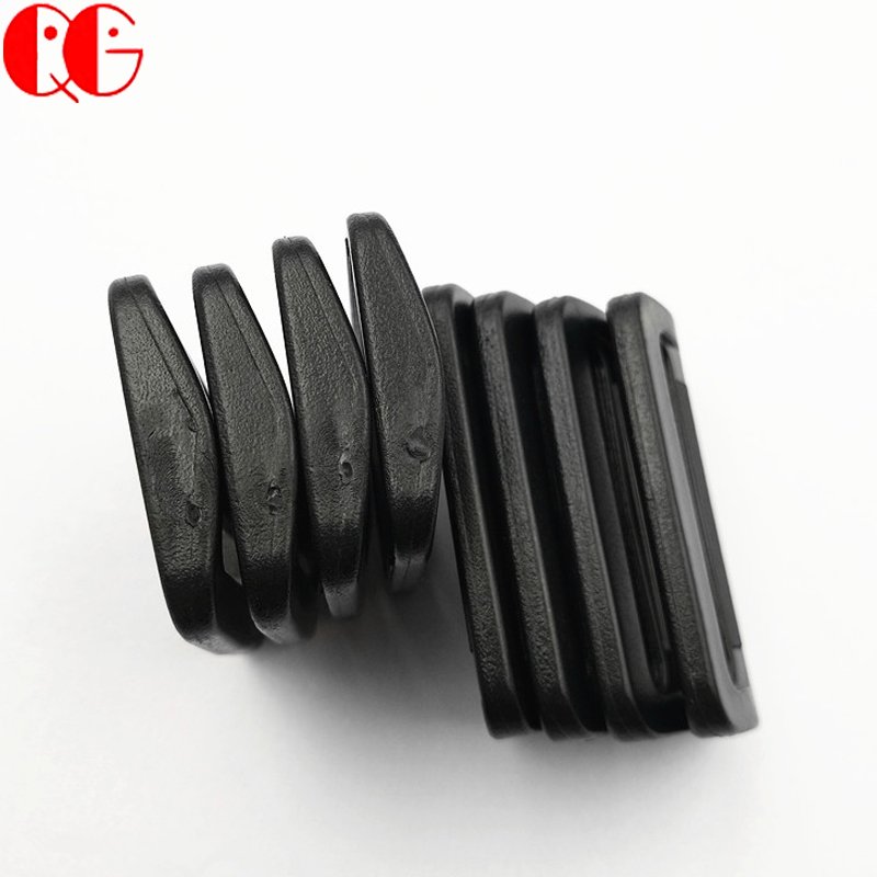Black Plastic slide Buckle for Belt Backpack and Bags Adjustable Webbing Triglides Slider Black Plastic Tri-Glide Slides Button