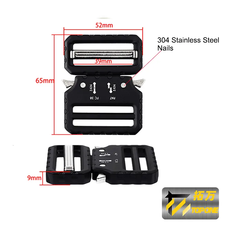 Outdoor Hiking Backpack Zinc Alloy Tactical Belt Buckle