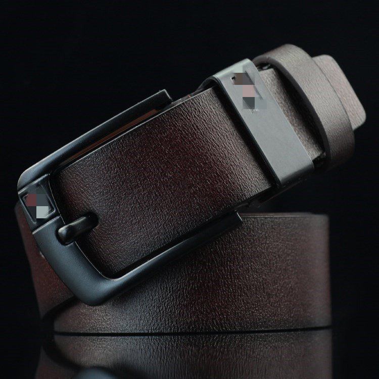 A1121 New Unisex Prong Buckle Flat PU Leather Brown Belt Durable Leisure Gift Sash Jeans Straps Business Pin Buckle Soft Belts