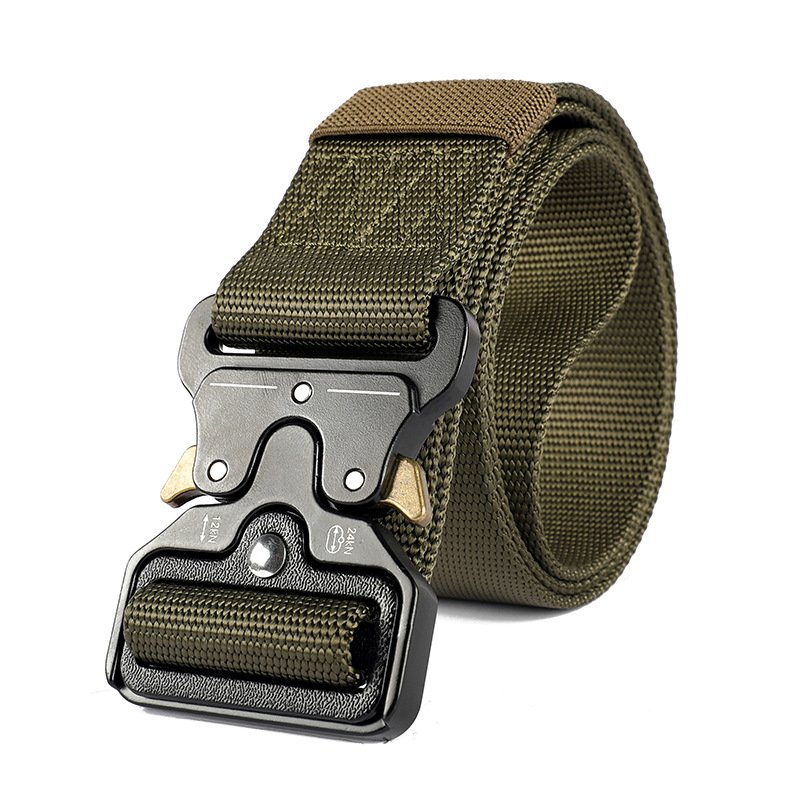 A1084 4.2cm Width Durable Hiking Belt Sport Outdoor Buckle Belt Woven Training Camo Men Tactical Straps Fabric Belts