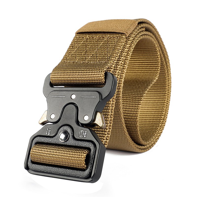 A1084 4.2cm Width Durable Hiking Belt Sport Outdoor Buckle Belt Woven Training Camo Men Tactical Straps Fabric Belts