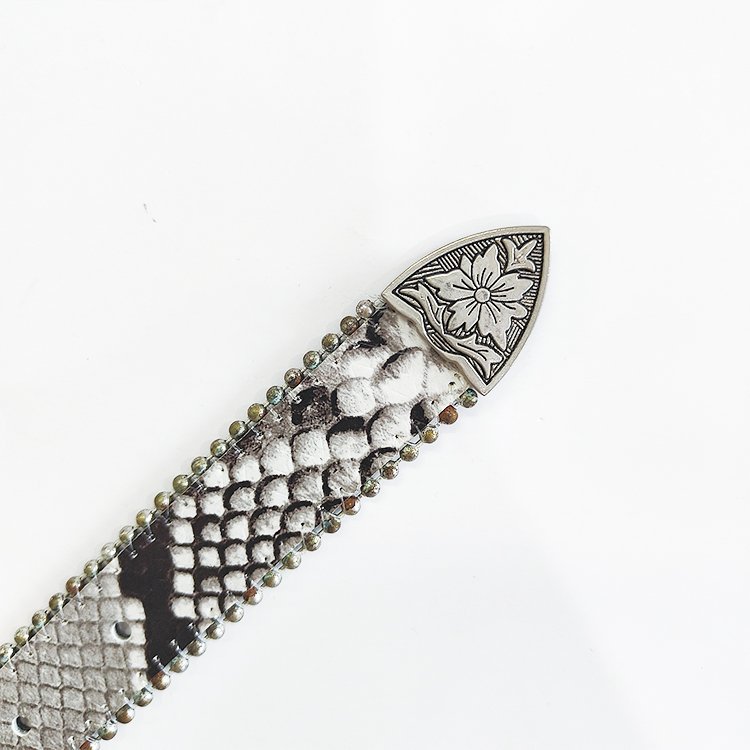 Wholesale Hanjun High Quality Punk Skin Metal Pin Buckle Serpentine Belt Pu