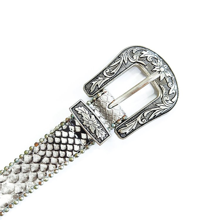 Wholesale Hanjun High Quality Punk Skin Metal Pin Buckle Serpentine Belt Pu