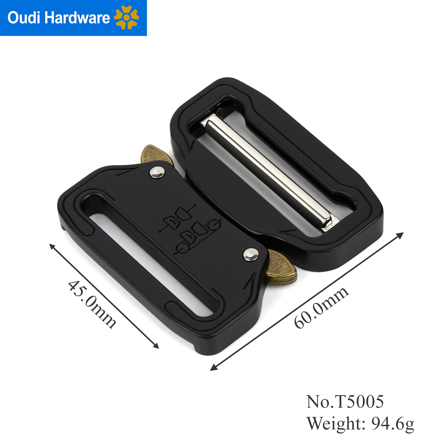 T5005 45MM Adjustable Belt Buckle Custom Logo Metal Belt Buckle For Men Quick Release Belt Buckle Accessories