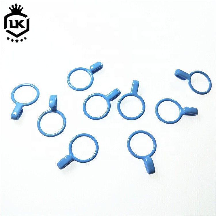 Customized eco friendly quality nylon coated metal bra strap rings with j hooks adjuster buckles bra strap hook