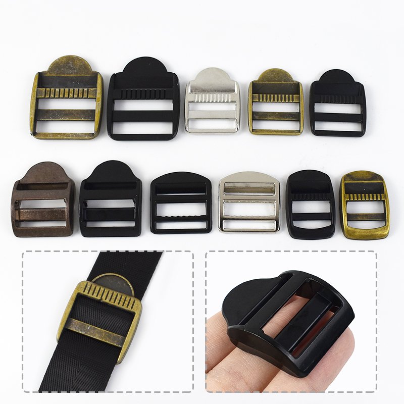 Meetee BF410 32mm Luggage Hardware Accessories Alloy Antique Bronze Tri-Glide Buckle Adjuster Webbing Slider Hook Clasp Buckles
