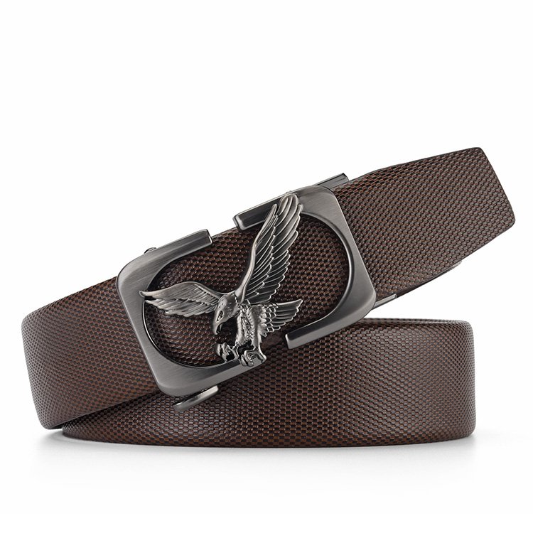 Manufacturer direct sales luxes atmosphere men belt high quality ratchet automatic buckle