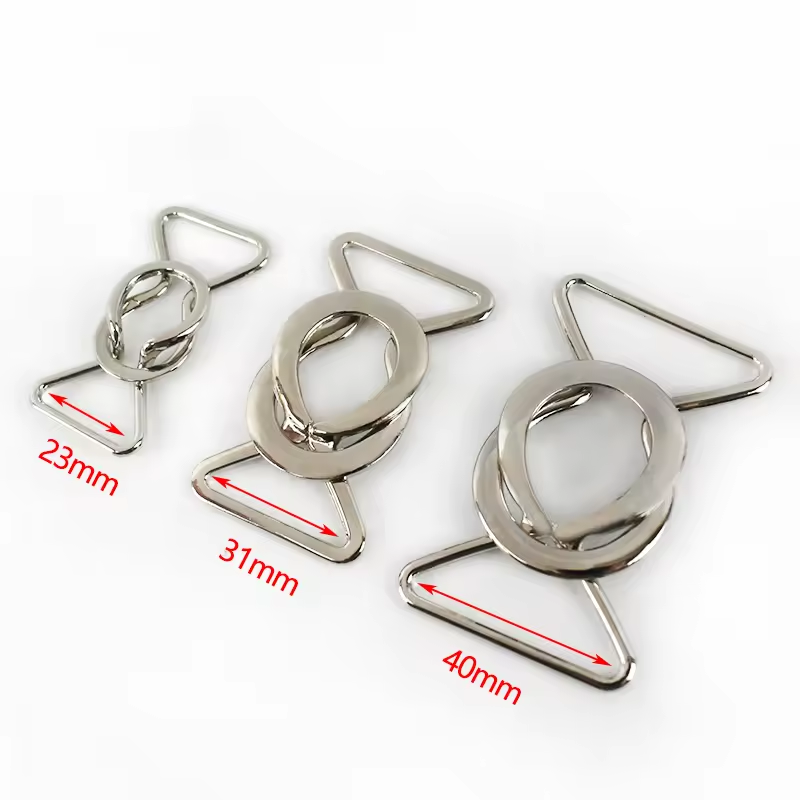 Wholesale Zinc Alloy Decorative Interlocking Belt Buckle Clothing Overcoat Decorative Waistband Clasp Buckle