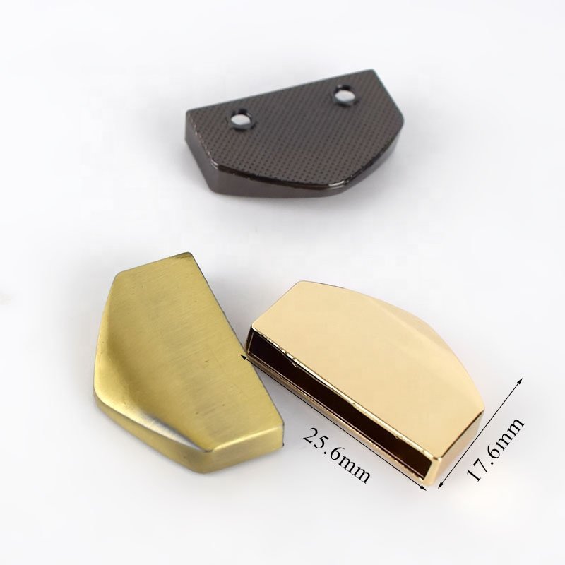 MeeTee KY421 25mm Luggage Hardware Accessories Alloy Handbag Strap Tail Clasp Zipper End Stopper Decorative Buckle Plate Screw