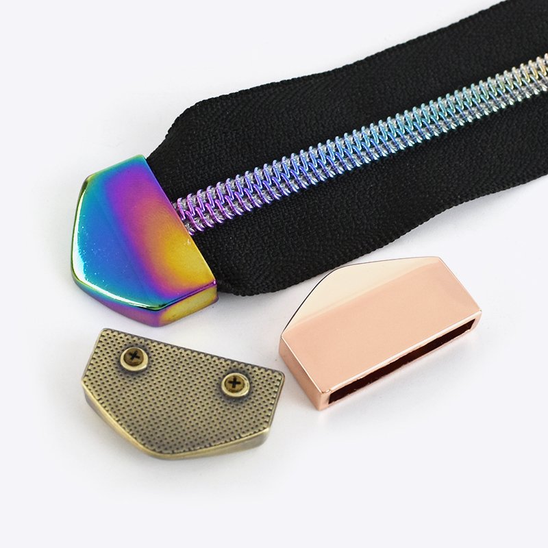 MeeTee KY421 25mm Luggage Hardware Accessories Alloy Handbag Strap Tail Clasp Zipper End Stopper Decorative Buckle Plate Screw