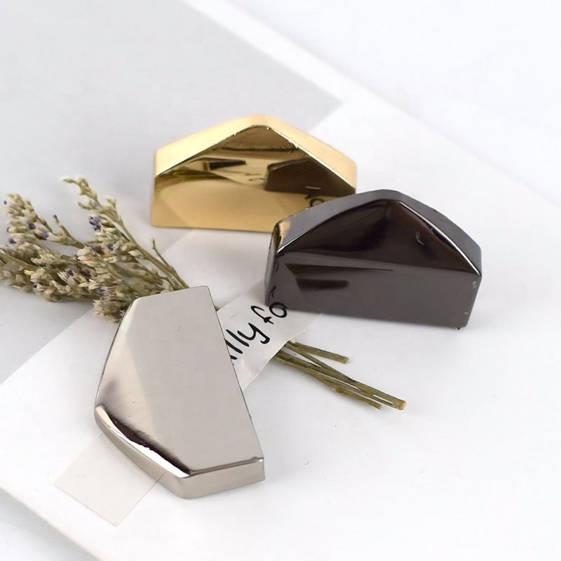 MeeTee KY421 25mm Luggage Hardware Accessories Alloy Handbag Strap Tail Clasp Zipper End Stopper Decorative Buckle Plate Screw