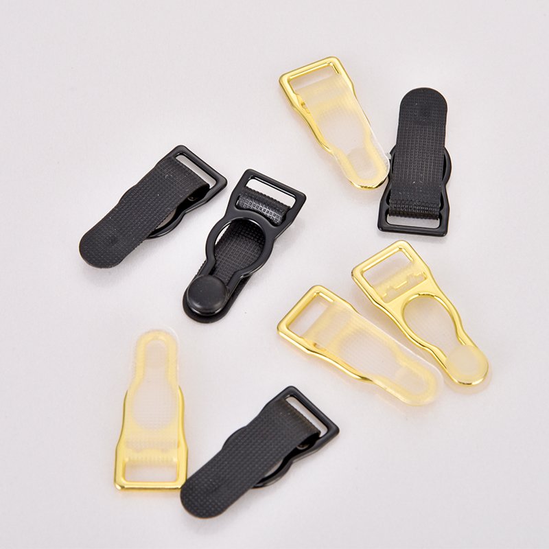 Hotsale professional antioxidant garment hardware gold garter clips for stockings