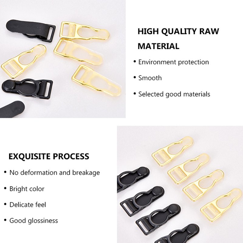 Hotsale professional antioxidant garment hardware gold garter clips for stockings