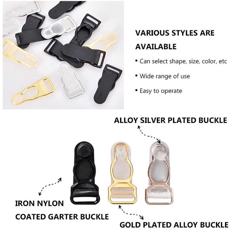 Hotsale professional antioxidant garment hardware gold garter clips for stockings