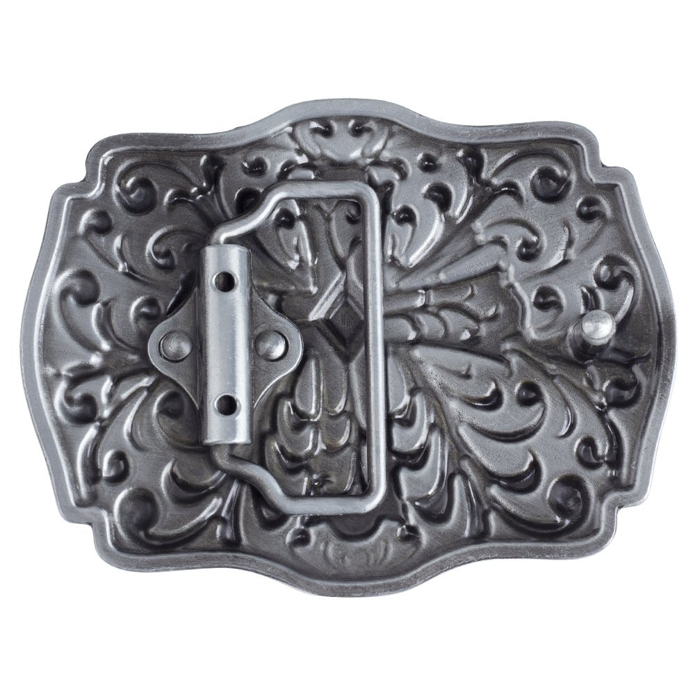 High Quality Fashion Vintage Solid Cross Logo Flower Engrave Belt Buckle for Men Women Accessories