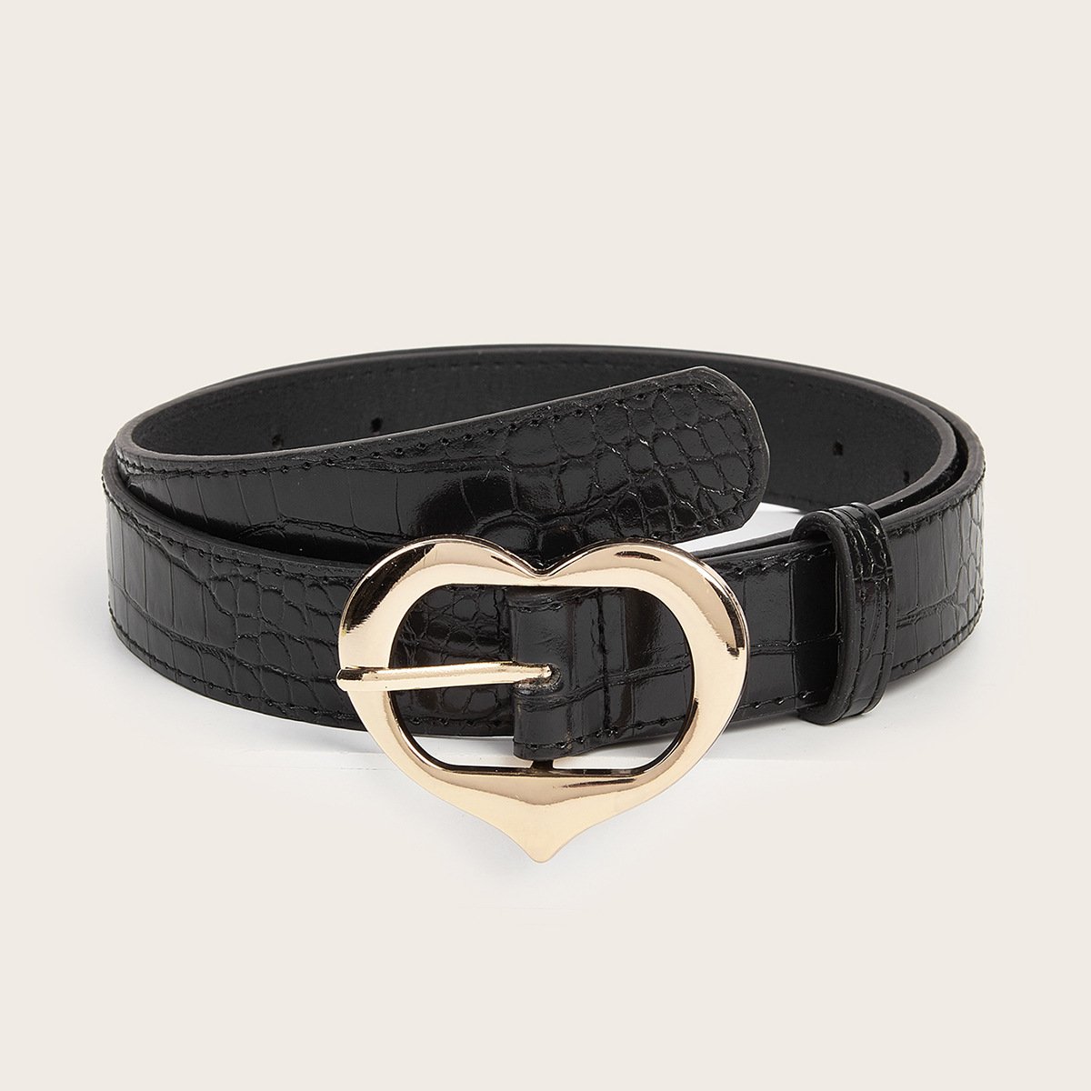 Heart Shape Buckle Belt,Fashion Pu Belt,Classic Dress Belt,Ladies Fashion Belt
