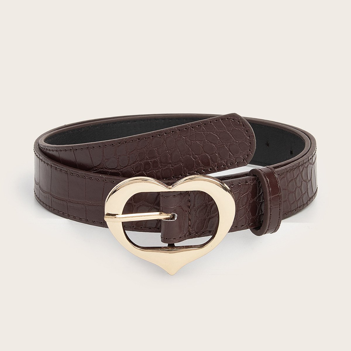 Heart Shape Buckle Belt,Fashion Pu Belt,Classic Dress Belt,Ladies Fashion Belt