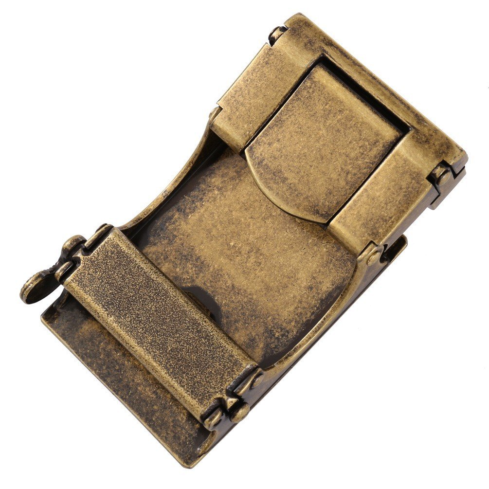 Design 3.5CM Zinc Alloy Men's Belt Buckle Swimming Black Adjustable Automatic Buckle Belt Waistband Buckle Men