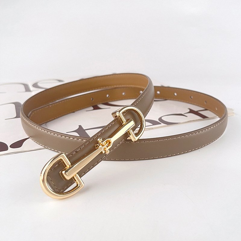 Luxury Designs Metal Buckle Genuine Leather Belt Female Cowhide Waist Belts Decoration Jeans Wholesales