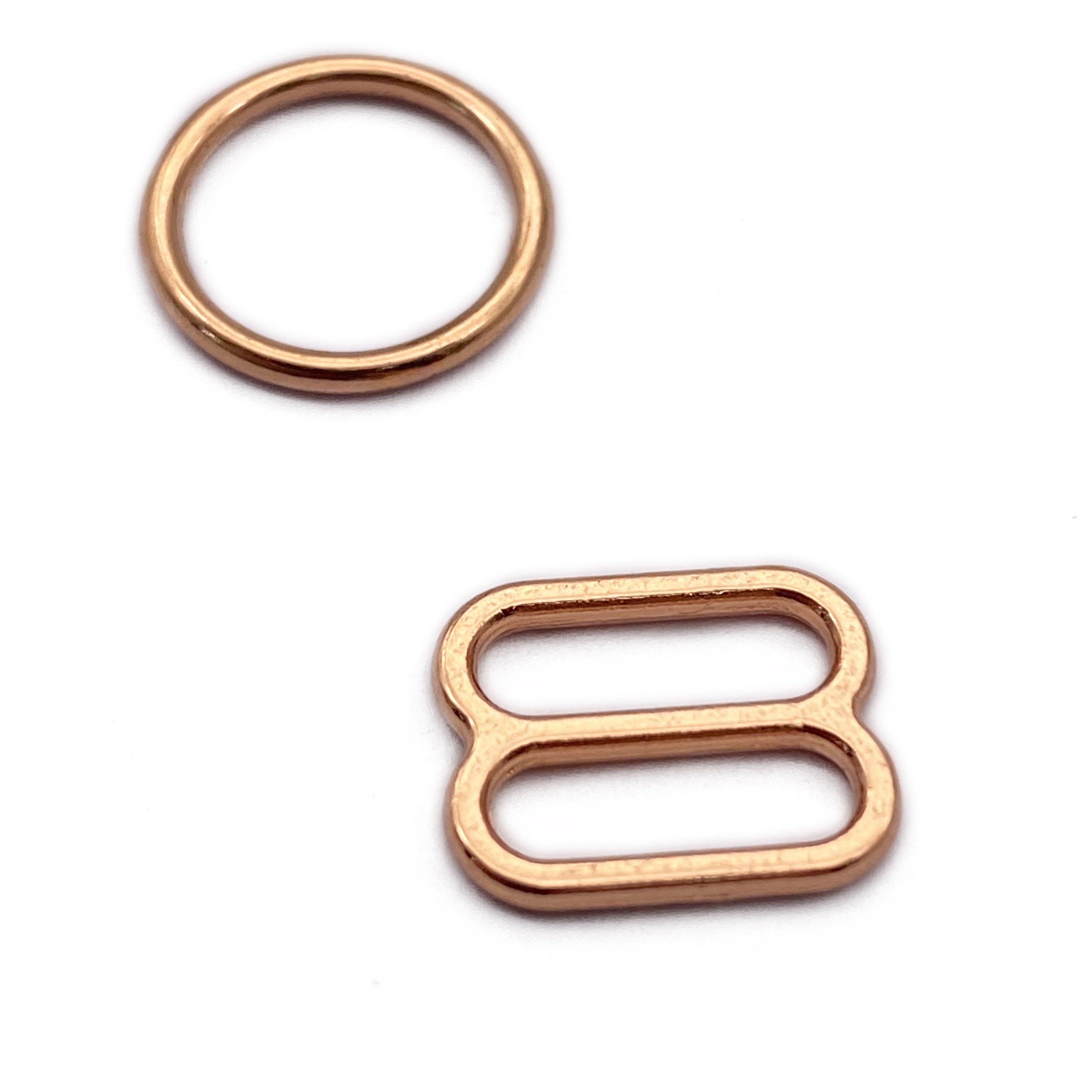 Wholesale rose gold color 8 ring oring bra buckle underwear accessories bra strip accessories