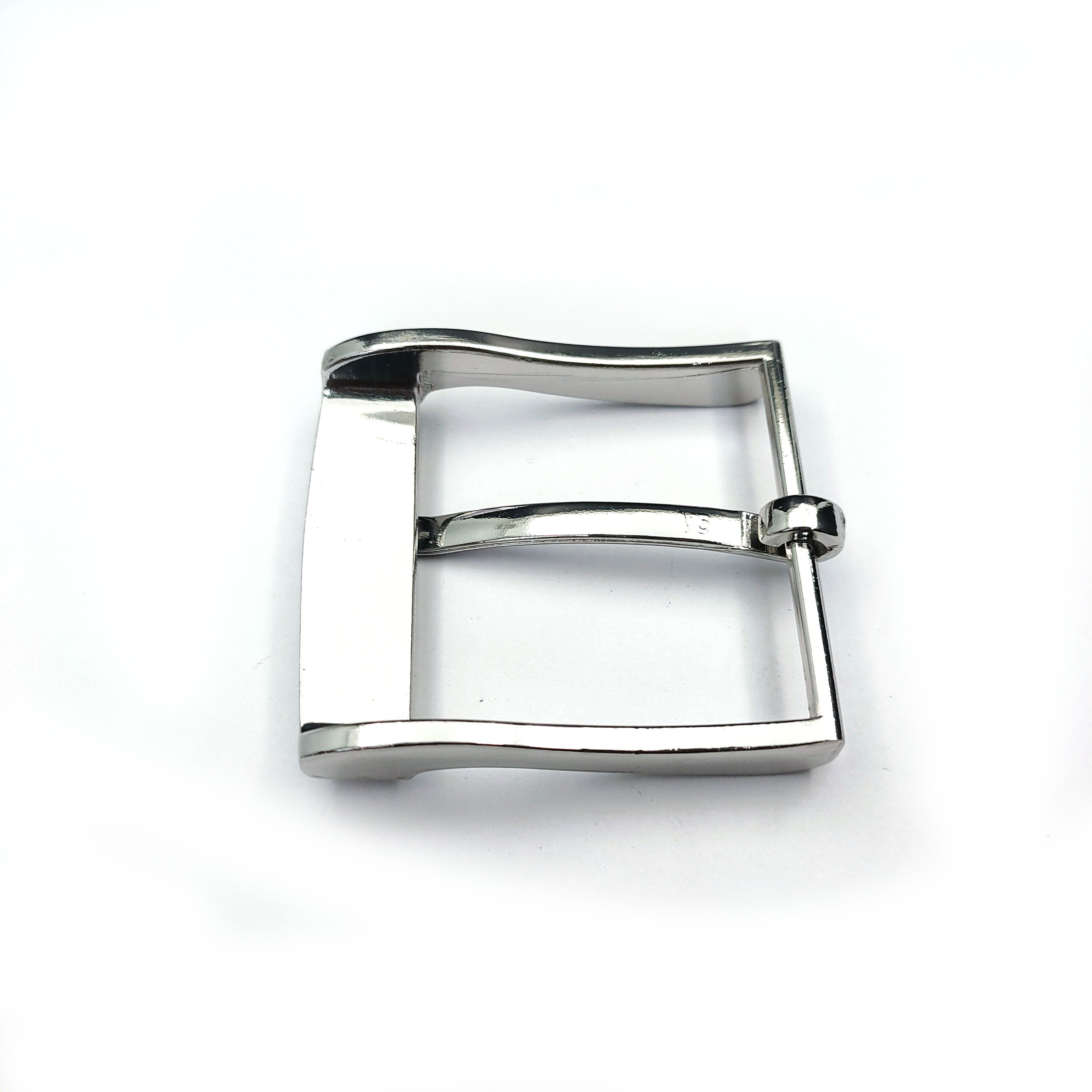38mm Alloy Brushed nickle Metal Turning Men Custom Wholesale Logos Metal Pin Belt Buckle
