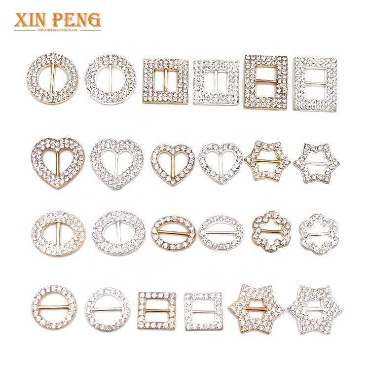 Fancy Design Round Rhinestone Diamond Crystal DIY Buckles For Sale