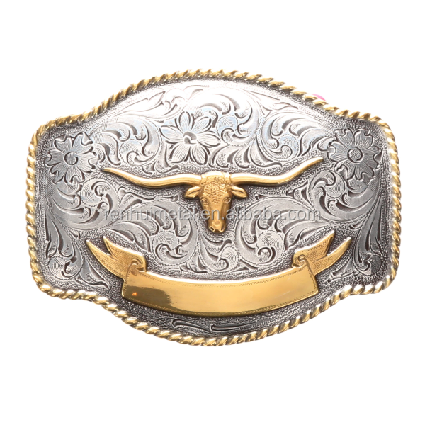 Manufacturers Bulk Personalized Custom USS War Ship Logo Cowboy Western Belt Buckle