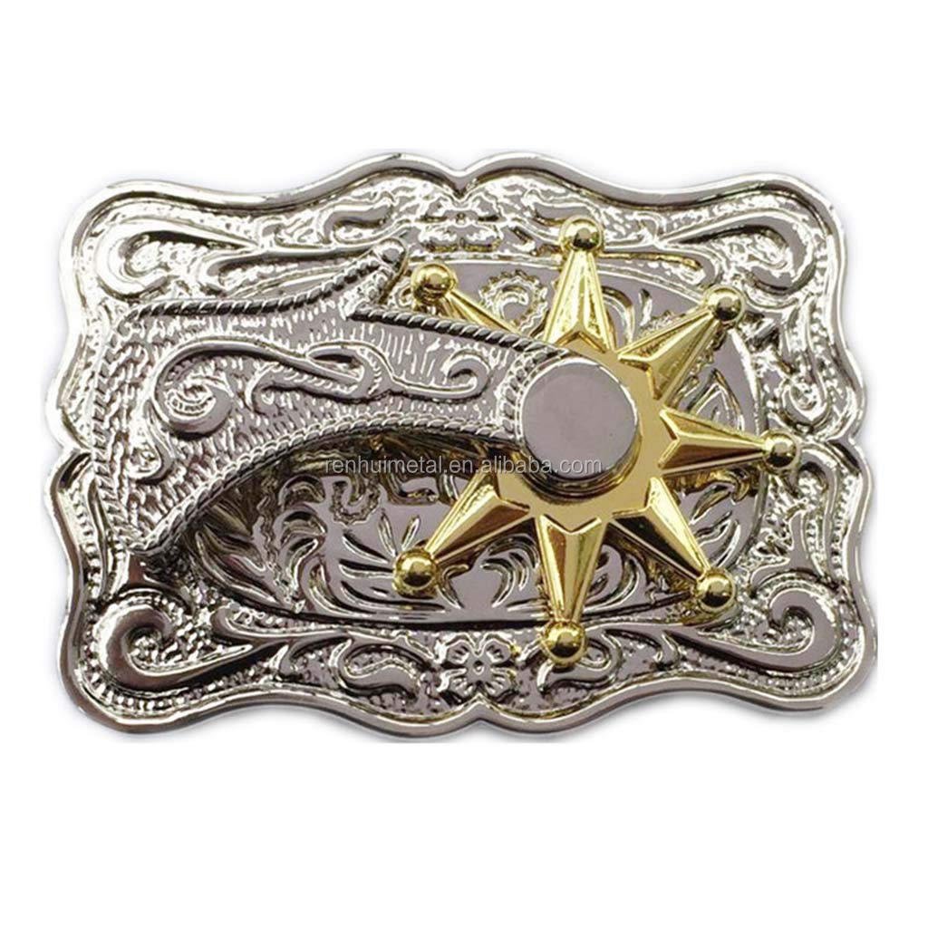 Manufacturers Bulk Personalized Custom USS War Ship Logo Cowboy Western Belt Buckle