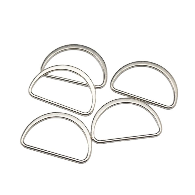 Bag Hardware accessories D Ring Factory Price D Shape Ring Buckle Zipper D-Ring for Purse Clothing