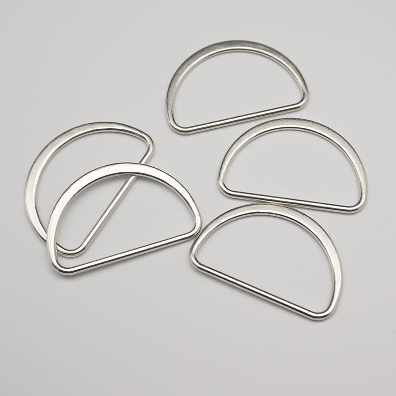Bag Hardware accessories D Ring Factory Price D Shape Ring Buckle Zipper D-Ring for Purse Clothing