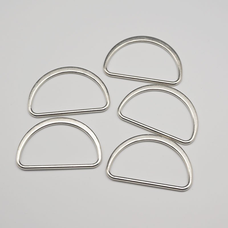 Bag Hardware accessories D Ring Factory Price D Shape Ring Buckle Zipper D-Ring for Purse Clothing