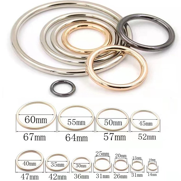 Black Gold Metal Rings for Macrame Plant Hangers Dog Collars Thick Welded Heavy Duty Metal O Rings for Macrame Craft Ring 50mm