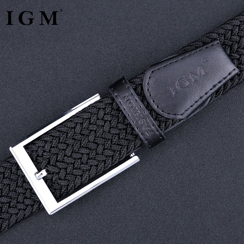 Automatic Buckle Braided Elastic Stretch Belt