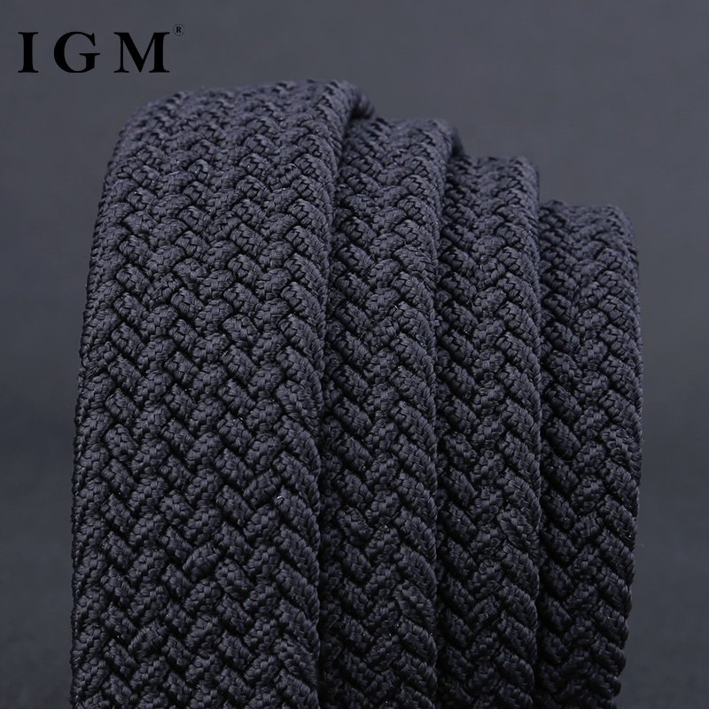 Automatic Buckle Braided Elastic Stretch Belt